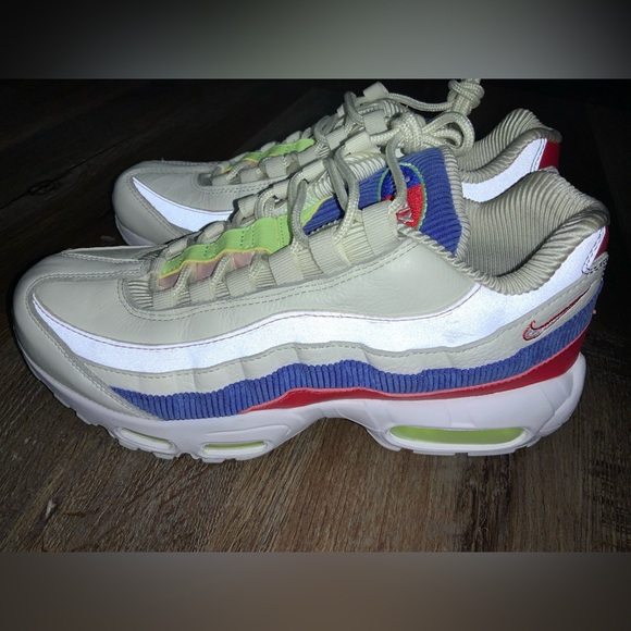 Nike Air Max 95 SE Panache Sail Artic Pink Blue Shoes AQ4138 101 Women’s Sz 8.5 - Picture 7 of 8